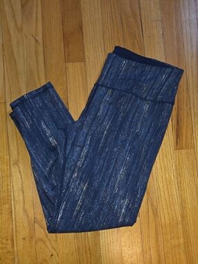 Victoria's Secret Navy Metallic Stripe High-Rise Leggings